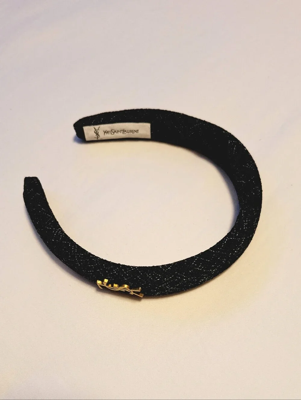 LOGO BLACK TWEED HEADBAND - NEW